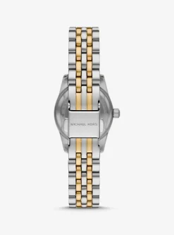 Relógio de dois tons com incrustações Lexington pequeno | Michael Kors [PT]