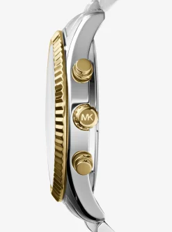 Relógio de dois tons Lexington de tamanho grande | Michael Kors [PT]