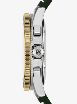 Relógio de silicone e dois tons Maritime de tamanho grande | Michael Kors [PT]