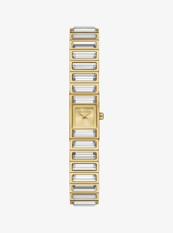 Relógio dourado com incrustações na luneta Darrington de edição limitada mini | Michael Kors [PT]