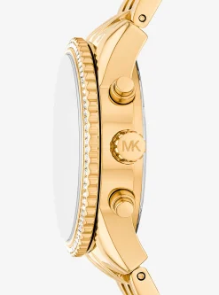 Relógio dourado com incrustações Bryant mini | Michael Kors [PT]
