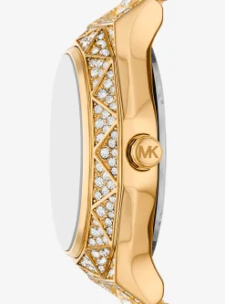 Relógio dourado com incrustações Raquel mini | Michael Kors [PT]