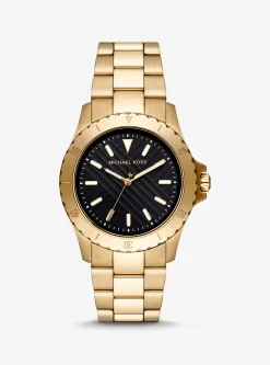 Relógio dourado Everest de tamanho grande | Michael Kors [PT]