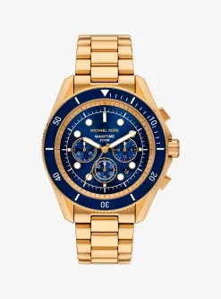 Relógio dourado Maritime de tamanho grande | Michael Kors [PT]