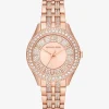 Relógio dourado-rosa com incrustações Harlowe | Michael Kors [PT]