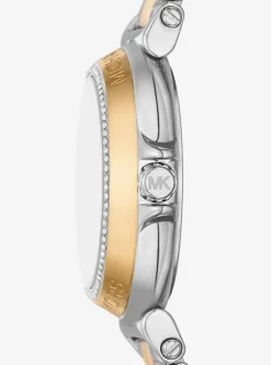Relógio em dois tons com incrustações Maren mini | Michael Kors [PT]