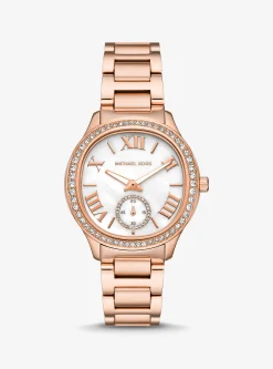 Relógio em dourado-rosa com incrustações Sage | Michael Kors [PT]