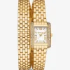 Relógio Emery dourado com incrustrações e bracelete dupla de tamaho pequeno | Michael Kors [PT]
