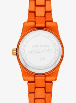 Relógio laranja Lexington de edição limitada pequeno | Michael Kors [PT]
