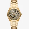 Relógio Lennox dourado com animais e incrustações | Michael Kors [PT]