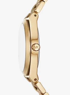 Relógio Lennox dourado com animais e incrustações | Michael Kors [PT]