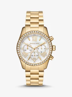 Relógio Lexington com incrustações em dourado | Michael Kors [PT]