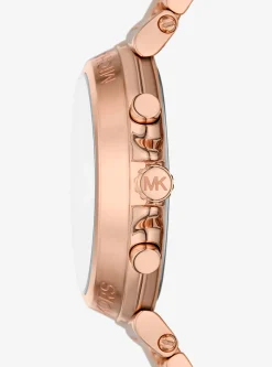 Relógio Maren dourado-rosa de tamanho grande | Michael Kors [PT]