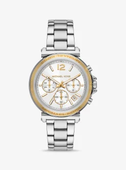 Relógio Maren prateado de tamanho grande | Michael Kors [PT]