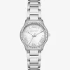 Relógio prateado com incrustações Sage mini | Michael Kors [PT]