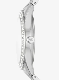 Relógio prateado com incrustações Harlowe | Michael Kors [PT]