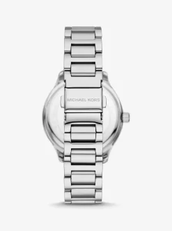 Relógio prateado com incrustações Sage | Michael Kors [PT]