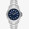 Relógio prateado Everest de tamanho grande | Michael Kors [PT]