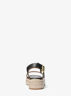 Sandália alpercata com plataforma em pele Lynn | Michael Kors [PT]