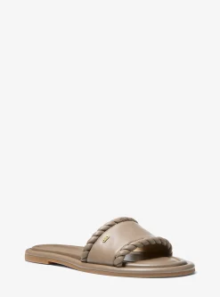 Sandália chinelo em pele Dana | Michael Kors [PT]