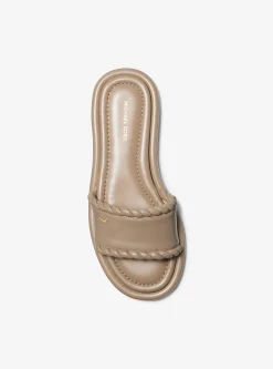 Sandália chinelo em pele Dana | Michael Kors [PT]