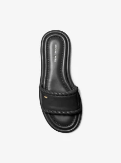 Sandália chinelo em pele Dana | Michael Kors [PT]