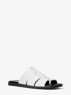 Sandália chinelo em pele Indy | Michael Kors [PT]