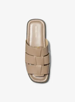 Sandália chinelo em pele Indy | Michael Kors [PT]