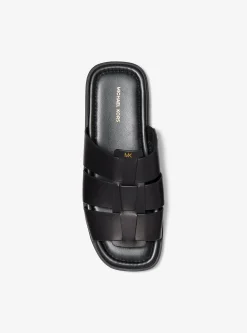 Sandália chinelo em pele Indy | Michael Kors [PT]