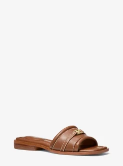 Sandália chinelo em pele Mandy | Michael Kors [PT]