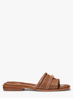 Sandália chinelo em pele Mandy | Michael Kors [PT]