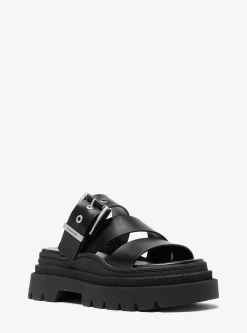 Sandália com plataforma em pele Colby | Michael Kors [PT]