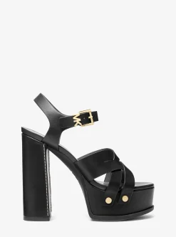 Sandália com plataforma em pele Nora | Michael Kors [PT]