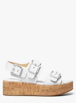 Sandália com plataforma em pele Colby | Michael Kors [PT]