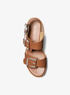 Sandália com plataforma em pele Colby | Michael Kors [PT]