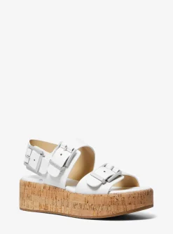 Sandália com plataforma em pele Colby | Michael Kors [PT]