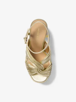 Sandália com plataforma metalizada Alessia | Michael Kors [PT]