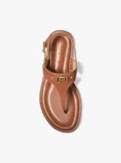 Sandália com tira em T em pele Mandy | Michael Kors [PT]