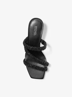 Sandália de salto baixo adornada Celia | Michael Kors [PT]