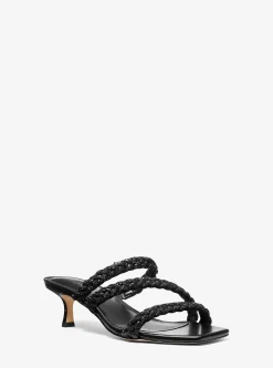 Sandália de salto baixo adornada Celia | Michael Kors [PT]