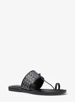 Sandália em jacquard com logótipo MK2000 Ashtin | Michael Kors [PT]