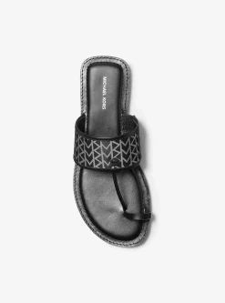 Sandália em jacquard com logótipo MK2000 Ashtin | Michael Kors [PT]