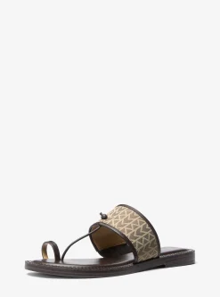 Sandália em jacquard com logótipo MK2000 Ashtin | Michael Kors [PT]