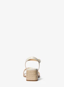 Sandália em pele com logótipo exclusivo Mandy | Michael Kors [PT]