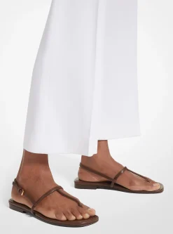 Sandália integralmente em pele | Michael Kors [PT]