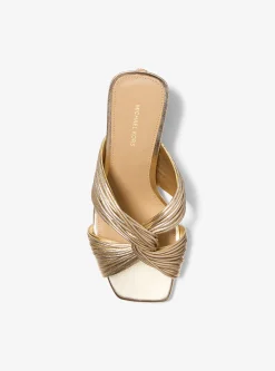 Sandália mule metalizada Alessia | Michael Kors [PT]