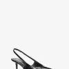 Sapatos pump abertos atrás em pele com motivo de crocodilo em relevo Emma | Michael Kors [PT]