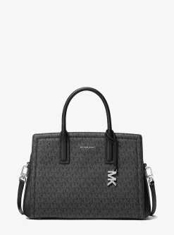 Satchel com logótipo exclusivo Laila média | Michael Kors [PT]