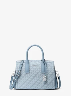 Satchel com logótipo exclusivo Laila pequena | Michael Kors [PT]