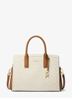 Satchel com logótipo exclusivo Laila média | Michael Kors [PT]